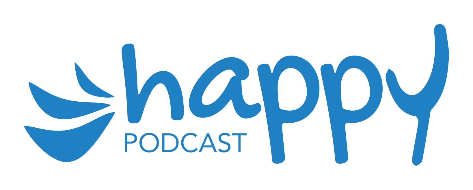 Logo Happy Podcast Bleu Détouré PNG